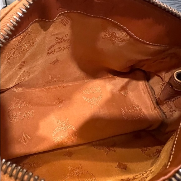 MCM Mini Visetos Boston With Strap Bag - Picture 9 of 11